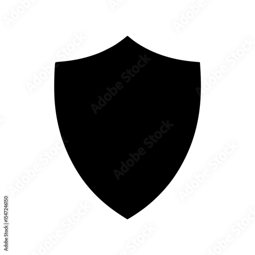 Free Download Black silhouette of shield symbol - GFXLoad