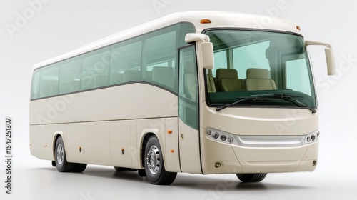 National Hvac Tech Day Transport Clean White Intercity Bus for Reliable Fleet Service with Earth Day Eco Awareness and Spring Trade Show Innovation