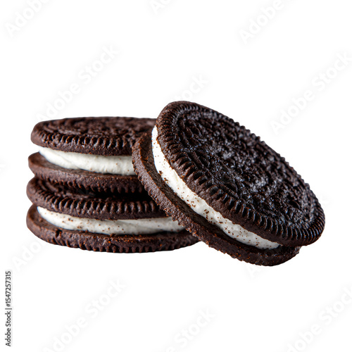 Chocolate cookies oreo with cream