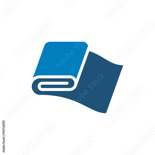 Fabric material icon vector design in trendy style