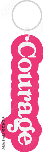 Cute and Aesthetic Keychain Design Element