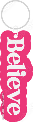 Cute and Aesthetic Keychain Design Element