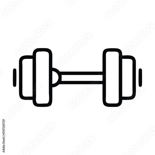 dumbbell isolated on white background