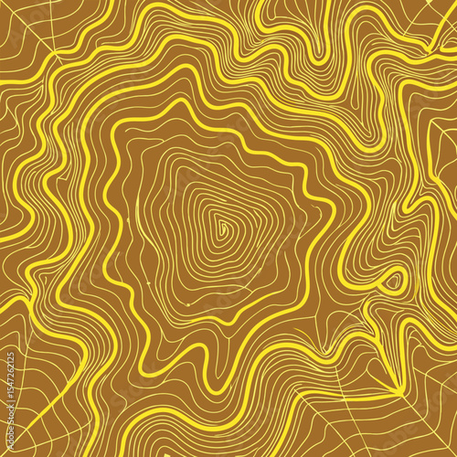 Background of the topographic map. Topographic map lines, contour background. Geographic abstract grid