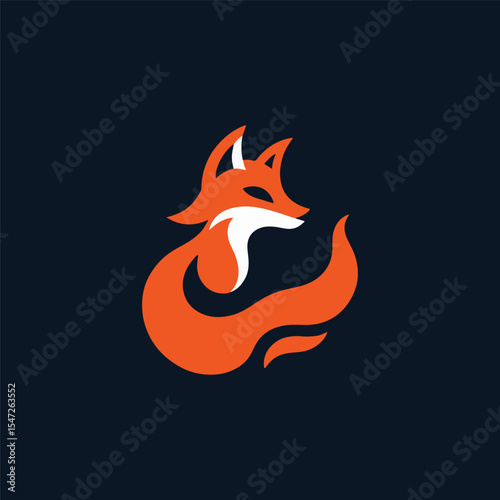 Flame fox logo