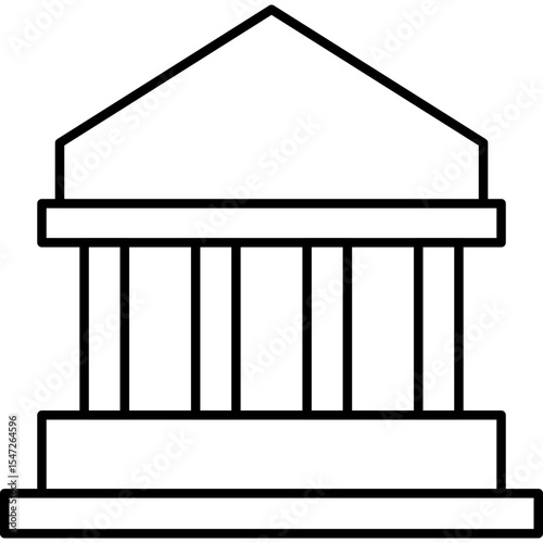 Bank Icon Line