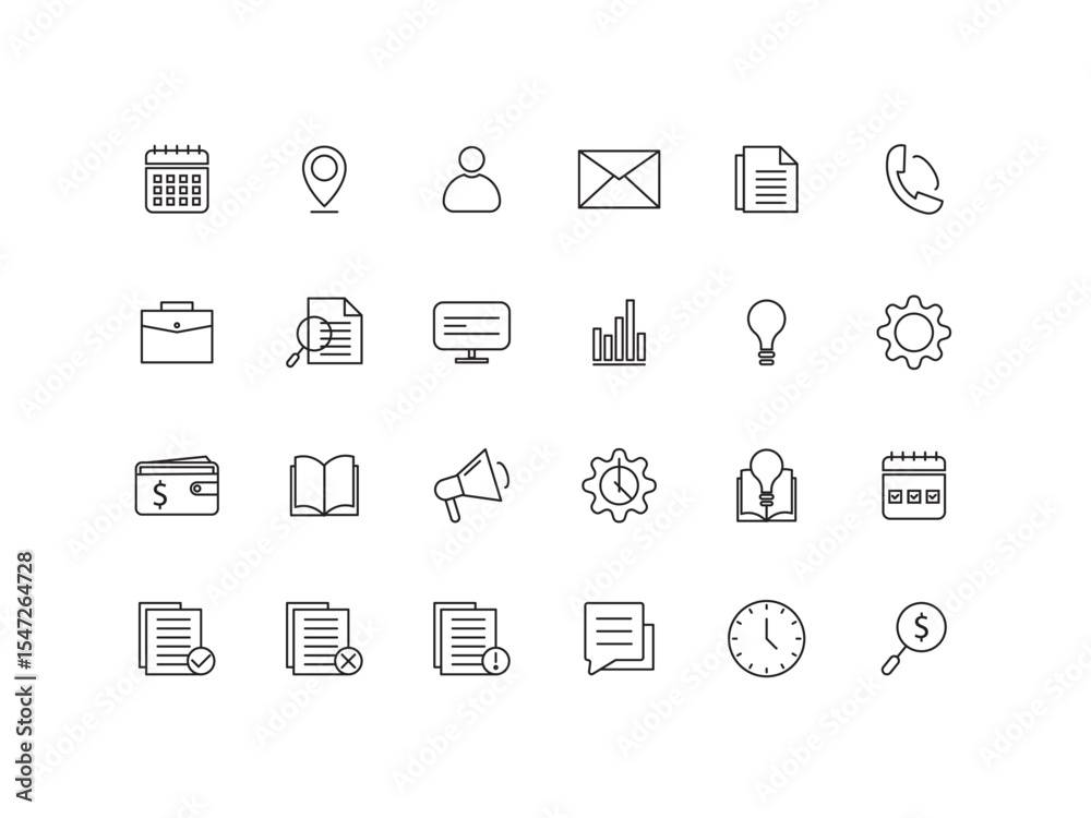 Web icon collection. Business icon set Web icon collection. Business icon set