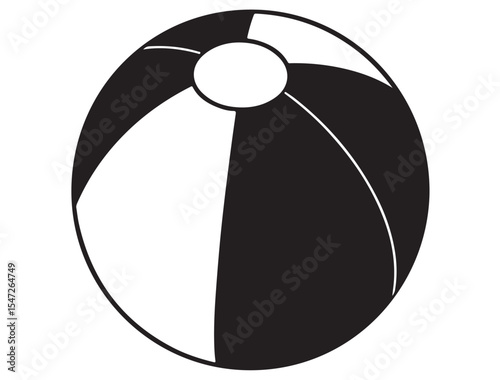 BEACH BALL SILHOUETTE