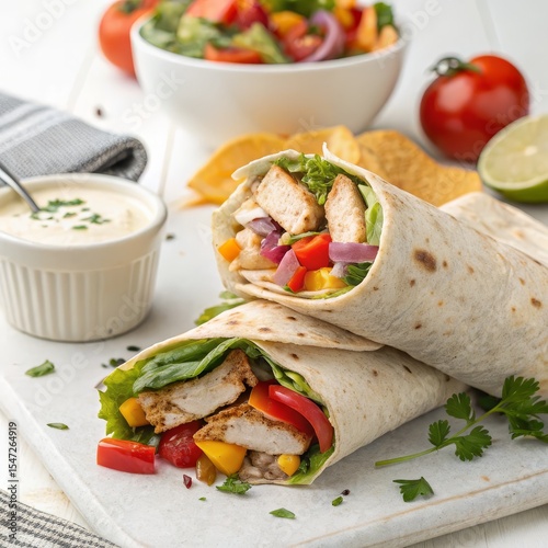 Chicken and Veggie Wraps Cl...