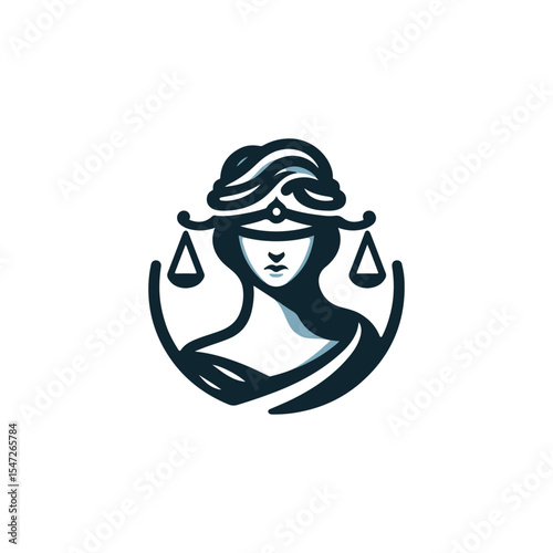 Justice goddess logo