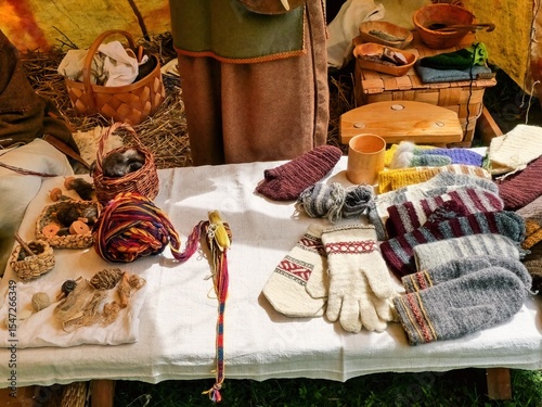 Traditional Hand Spinning and Weaving. Handmade Wool and Natural Dyes.