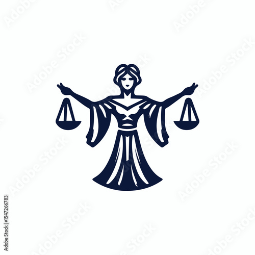 Justice goddess logo