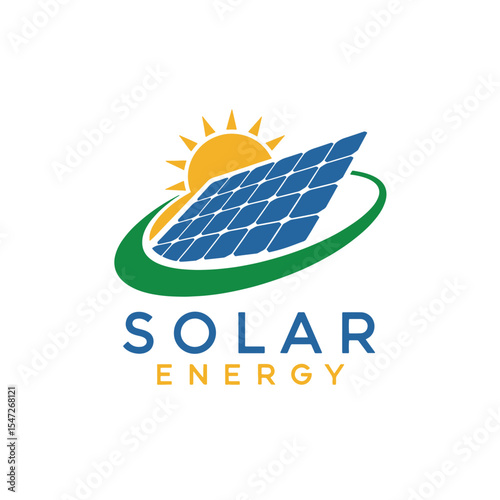 Solar Logo Design Vector