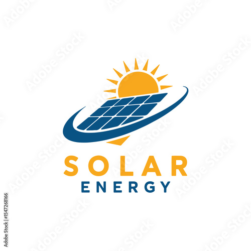 Solar Logo Design Vector
