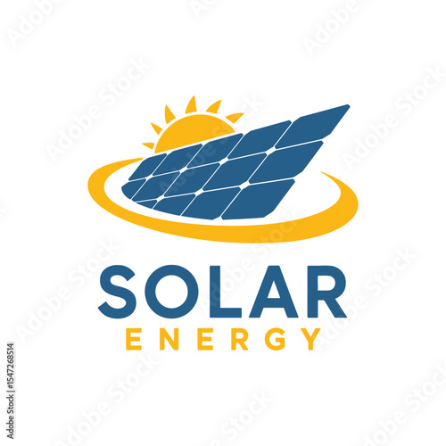 Solar Logo Design Vector