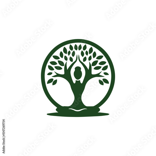 Yoga tree women logo