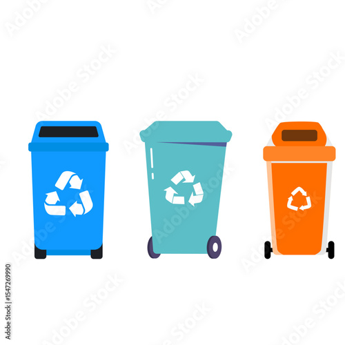 recycle bin icons_best for office waste management,clean environment design concept.