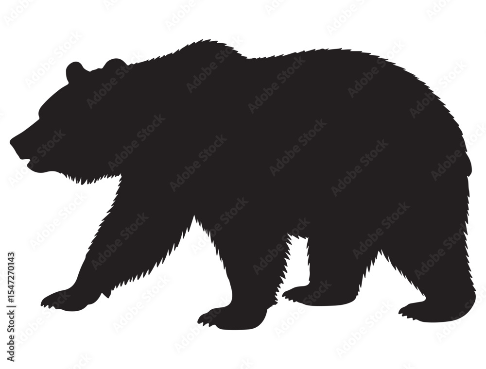Fototapeta premium BEAR SILHOUETTE