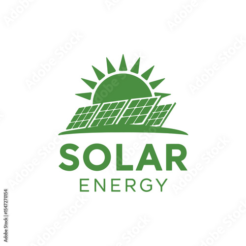 Solar Logo Design Vector