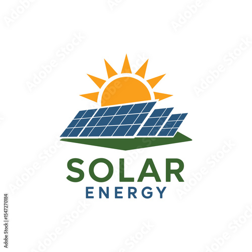 Solar Logo Design Vector