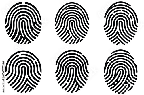 black and white fingerprint