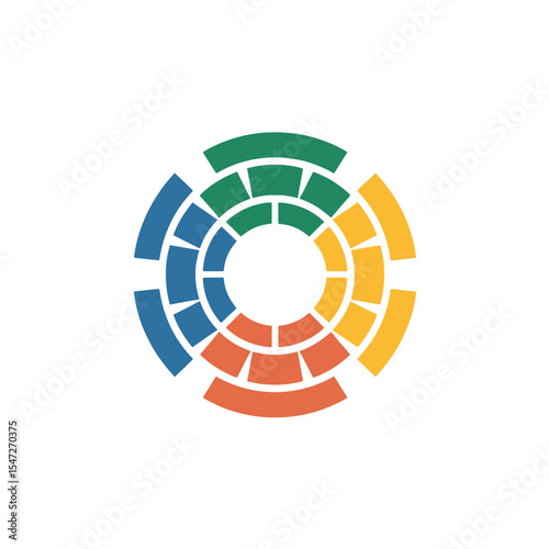 Solar Logo Design Vector