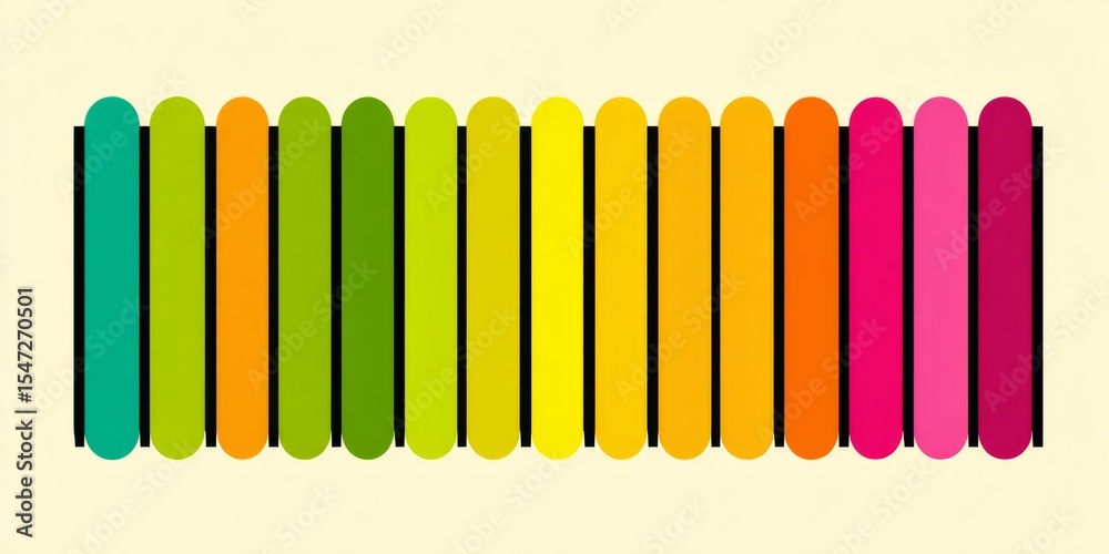 Obraz premium A simple color-coded schedule with soft transitions