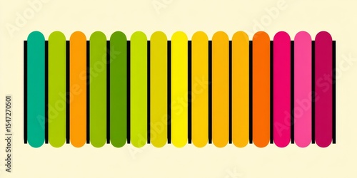 A simple color-coded schedule with soft transitions
