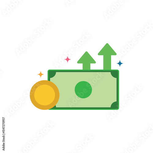 Dollar with Growth Arrow