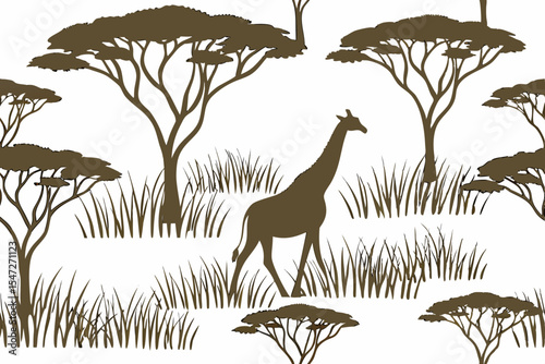 giraffe in the grass