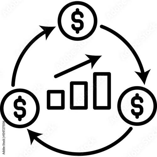 Cashflow Icon Line