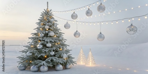 Snowy Winter Christmas Tree...