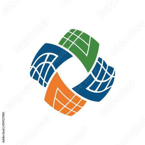 Solar Logo Design Vector