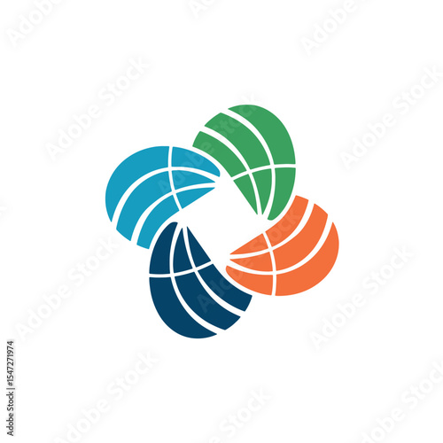 Solar Logo Design Vector