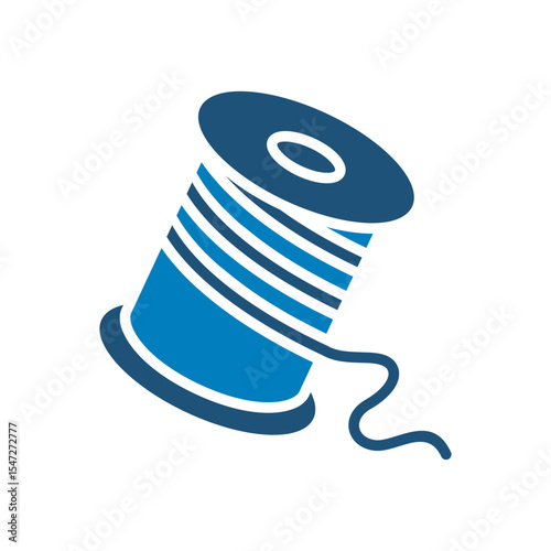 Sewing thread icon vector design in trendy style