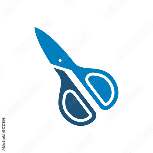 Cloth scissors icon vector design in trendy style