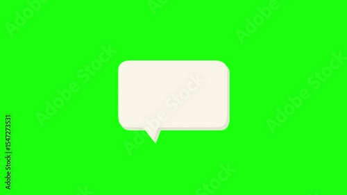 linear dialog square. One line drawing, solid line internet. Animation of one line drawing correspondence, message and contact us. Communication logo animated. Video 4K