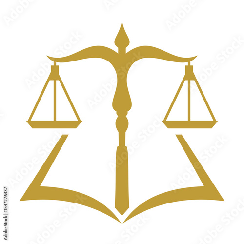 Law Logo Design. Attorney Symbol Vector Template