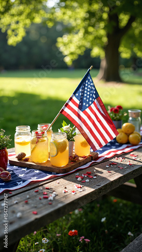 Wallpaper Mural Vibrant USA Flag and Patriotic Decor Isolated on Transparent Background for Independence Day and Summer Celebrations Torontodigital.ca