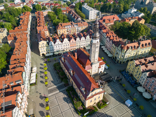City of Bolesławiec in Lower Silesia, Poland, on the Bóbr River
