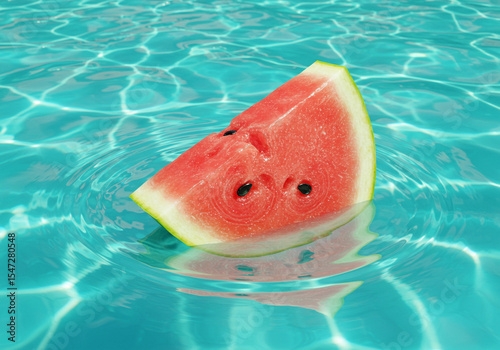 Fresh Watermelon Summer Stock Image, Juicy Watermelon Slice for Summer, Ripe Watermelon Fruit Photo, Sweet Summer Watermelon Closeup, Vibrant Watermelon for Seasonal Use