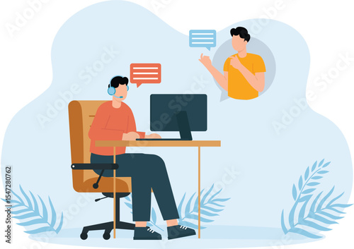 Online Support,A mother or tutor assists a boy with online learning, highlighting the importance of
