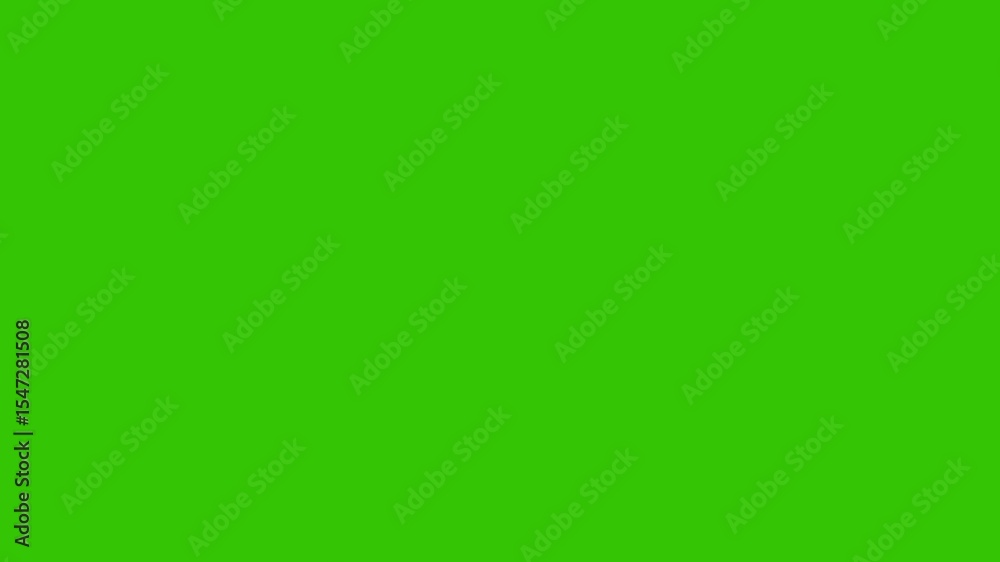 Circle Path Highlight Animation Futuristic Line Art on Chroma Key, Circle Highlight Motion Graphic with Animated, Glowing Circle Highlight Animation with  Line Art on green Background. 4K Animation