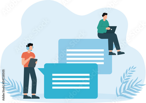 Communication,concept of sending promotional letters to customers. email marketing campaign
