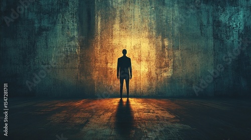 Shadow, Wall, Light, Choice, Decision, Future, Hope, Uncertainty, Path, Destiny