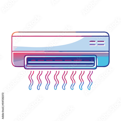 Stylish room air conditioner unit delivering refreshing coolness in modern home design