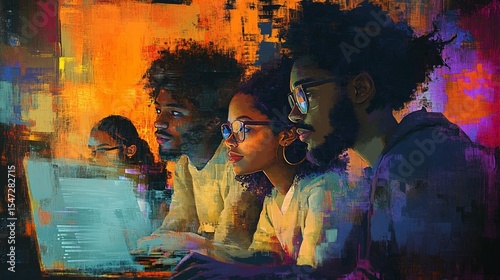 Teamwork, Collaboration, Digital Art