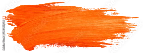 Panel kuchenny z motywem Vibrant brushstroke of orange paint looks energizing and spirited