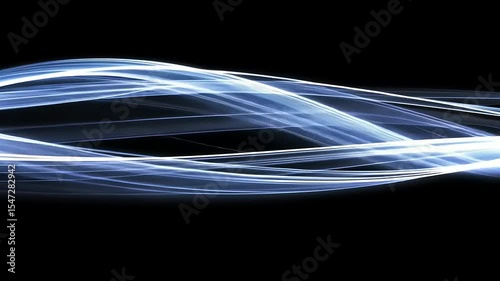 Abstract light trails creating a dynamic flow against a dark background, suggesting motion and energy