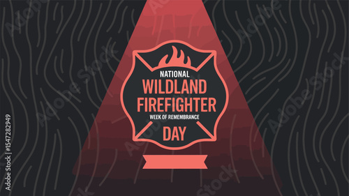 National Wildland Firefighter Day Tribute Emblem Poster